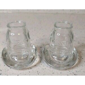 2 Kessler Whiskey Cowboy Hat Shot Glasses Toothpick Holders